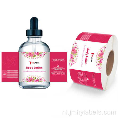 Aangepast logo afgedrukte gepersonaliseerde cosmetische labelsticker